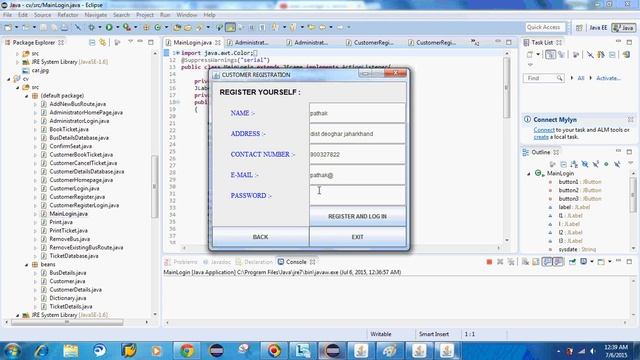 Online Bus reservation system in java(Demo): Final year project B.tech computer science; смотреть онлайн