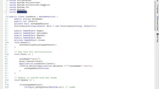 Minitutorial 8 - Laden und Speichern mit MiniJSON смотреть онлайн
