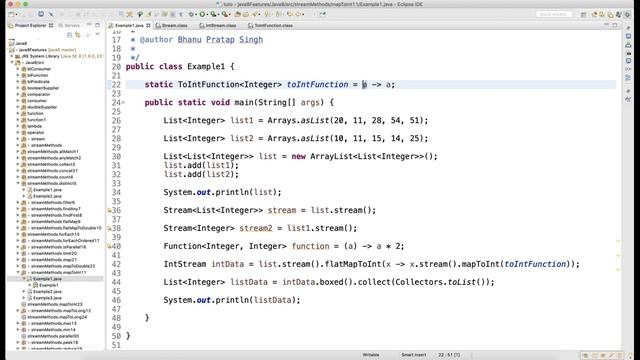 FlatMapToInt Method of Stream API Video 36 смотреть онлайн