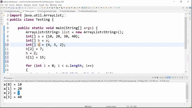 Java Programming Array List Part 3 | Java Programming Tutorial for Beginners using Eclipse 2021 смотреть онлайн
