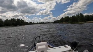 порог Падунец, река Бурная, вверх по течению, июнь 2022