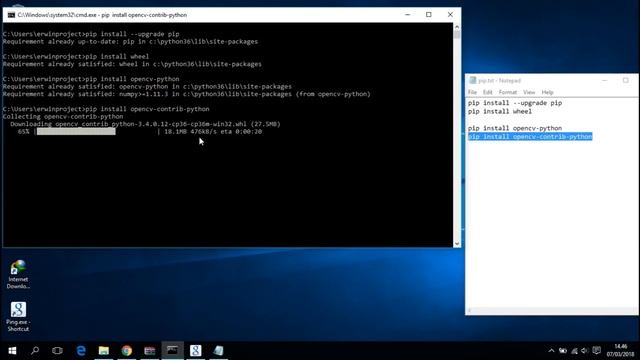 INSTALL OPENCV PYTHON IN WINDOWS смотреть онлайн