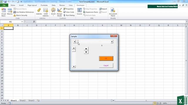 81 Scrollbar And Spin Controls || VBA Tutorial || Lecture || Microsoft Excel || смотреть онлайн