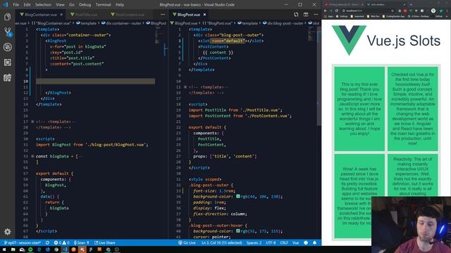 Vue.js Basics Ep. 07 - Slots | V-Slot Directive смотреть онлайн