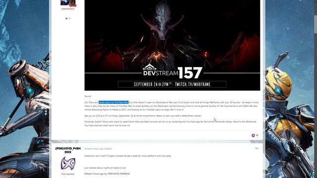 Warframe - Devstream Devil Wings? [New War News?] смотреть онлайн
