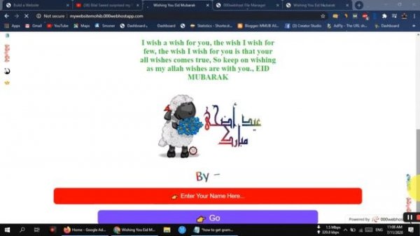 ☪ Eid Ul Azha Wishing Script |Pro PHP Script | Whatsapp Viral Script - Urdu/Hindi | Technical MMUB