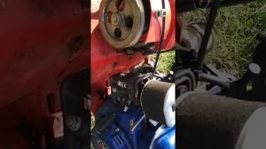 Мотоблок работает только на подсосе . Устранение причин .