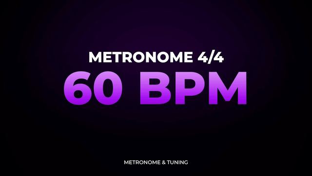Metronome - 60 BPM 4/4 (Beats per minute) смотреть онлайн