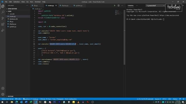 Python and the SQLite database: An introduction смотреть онлайн