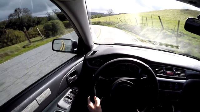 Evo IX MR - POV Canyon Run смотреть онлайн