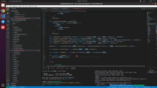 Forms. Вложенные объекты (Mui + useState) смотреть онлайн