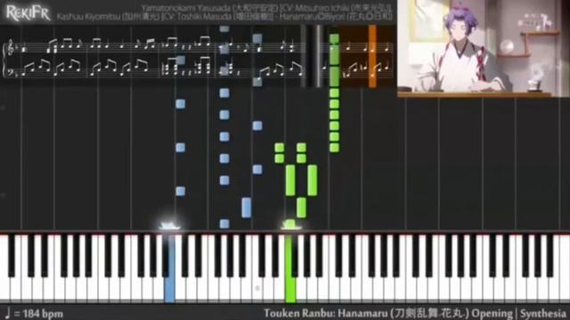Main piano tiles lagu [Touken Ranbu Hanamaru] смотреть онлайн
