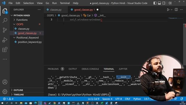 Tutorial 17-Introduction To OOPS, Classes, Constructors,Methods|Python In Hindi|Krish Naik смотреть онлайн