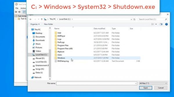 How to Set PC Auto shutdown timer in Windows 10 | Windows tutorial