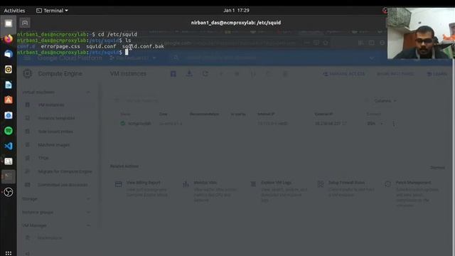 squid Proxy Configuration on Google Cloud смотреть онлайн