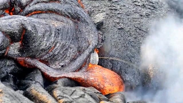 Извержение вулкана, течет лава, Кола и Лава, Volcano Eruption, Current Lava, Cola And Lava