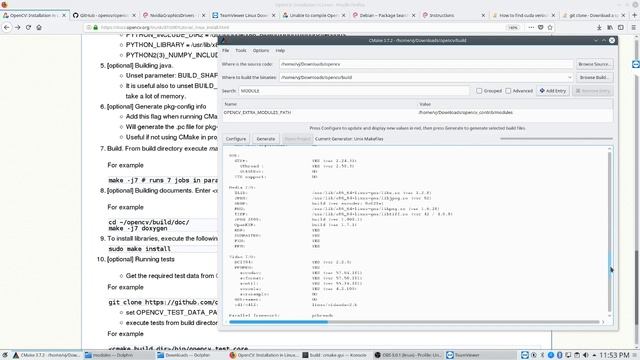 Compiling OpenCV 4.0.1 on Debian Stretch смотреть онлайн
