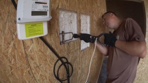 Ввод силового кабеля и подготовка к монтажу распределительных щитов