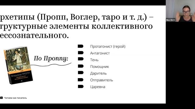Яна Летт «Читаем как писатель» смотреть онлайн
