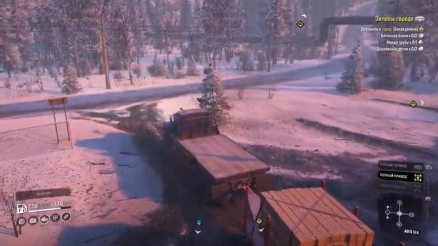 Прохождение SnowRunner Сложный режим Аляска #14 смотреть онлайн