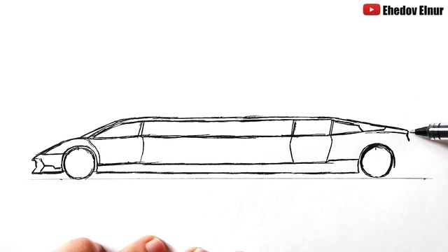 Как нарисовать Ламборгини Лимузин смотреть онлайн