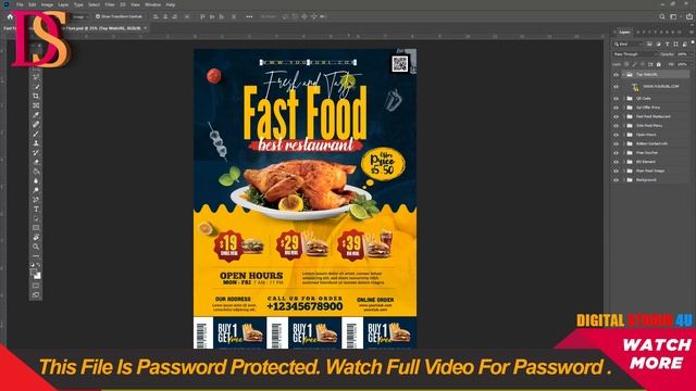 Food Restaurant flyers FREE DOWNLOAD (PSD) смотреть онлайн
