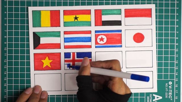 Drawing the Flags of the Countries in the World with a Simple way смотреть онлайн