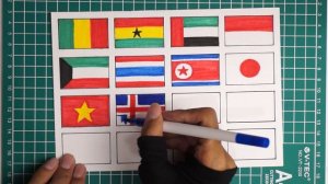 Drawing the Flags of the Countries in the World with a Simple way