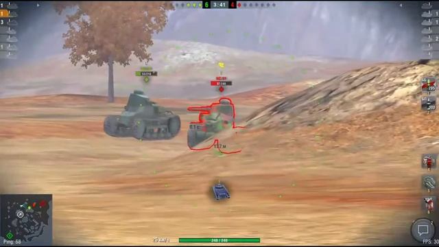 Renault NC-31 Китай WoT Blitz. Против команды из семи танков NC-31. смотреть онлайн