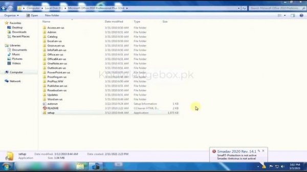 Microsoft Office Professional Plus encountered an error during setup