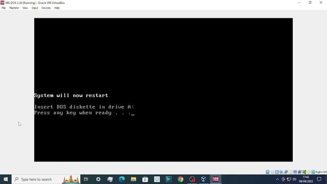 Installing MS-DOS 3.30 to a hard disk in VirtualBox смотреть онлайн