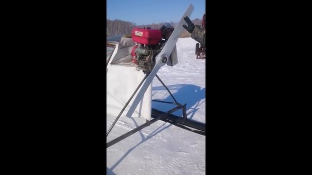 Аэросани испытание винта на прямой вал, 15л с смотреть онлайн