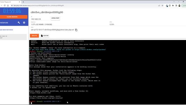 Play with Docker : تجربة دوكر Online смотреть онлайн
