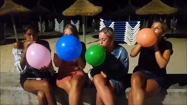 (75)b2p Race   Balloon Popping Trailer Malle