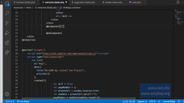 Laravel Movie App - Creating Pagination Component #9 (2020) смотреть онлайн