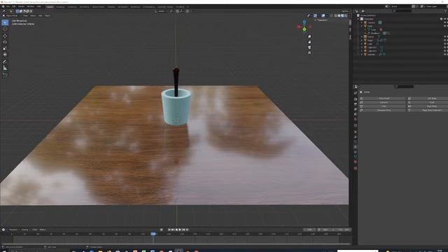 Blender live stream - liquid coffee animation - tutorial смотреть онлайн
