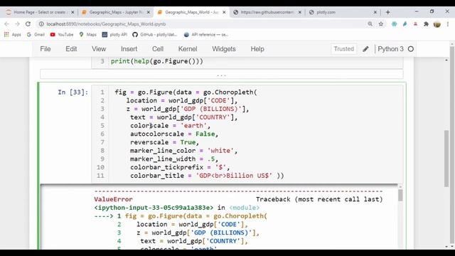 How to Create Geographic Maps with plotly part 2 смотреть онлайн