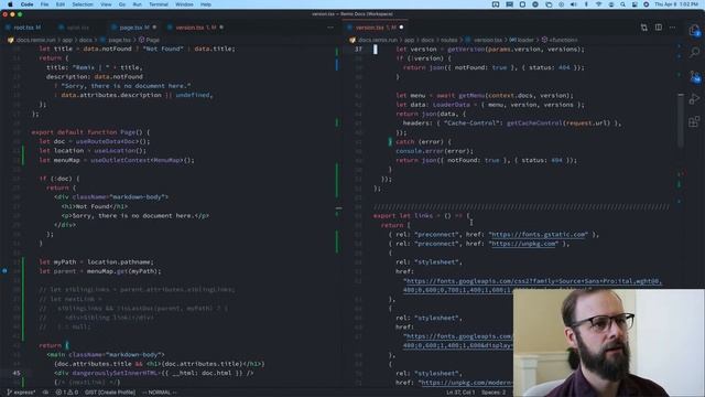 Remix Docs: Next/Prev Tutorial Links, Live reload смотреть онлайн