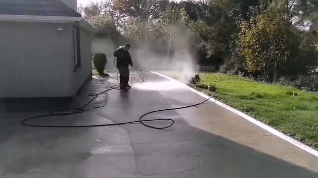 Powerwashing with my new Honda gx 390 смотреть онлайн