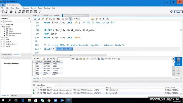 Like & Wildcard Character in SQL | Learn SQL For Free смотреть онлайн