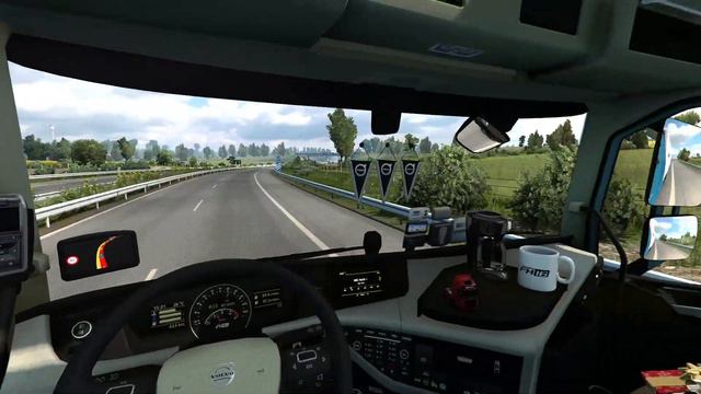 ETS2 1.39 - ProMods 2.51 - Volvo FH 460 - Trip: Aalborg - Szczecin смотреть онлайн