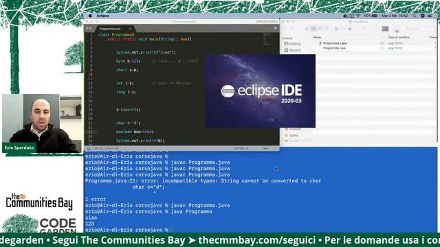 Mini Corso Java (per principianti) – 1ª puntata ◆ Meetup #TheCmmBay  di Code Garden Roma смотреть онлайн