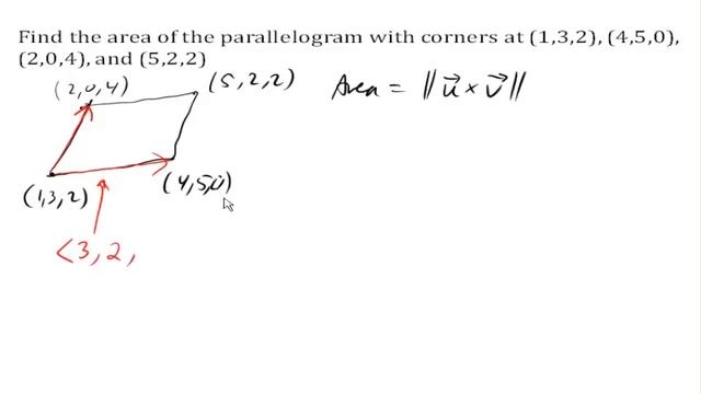 Area of a parallelogram in 3D space смотреть онлайн