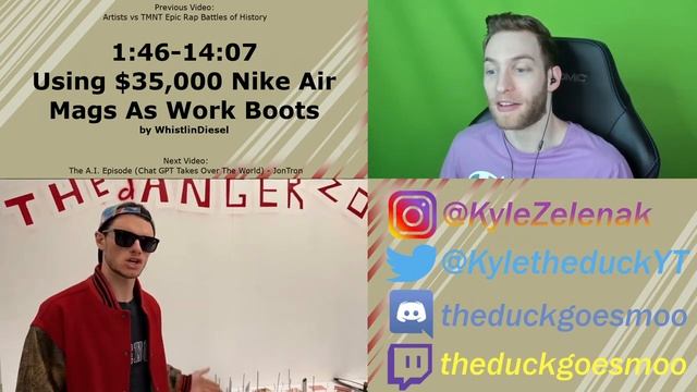 SNEAKERHEAD REACTS TO "Using $35,000 Nike Air Mags As Work Boots" by WhistlinDiesel смотреть онлайн