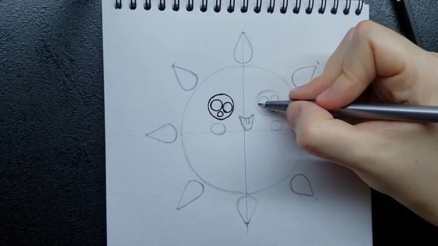 How to Draw a Sun Simple and Cute ? Как нарисовать солнце легко и мило. смотреть онлайн