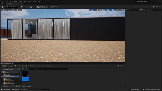 45. Unreal Engine 5.1 Для архитектурной визуализации - Связывание окон смотреть онлайн