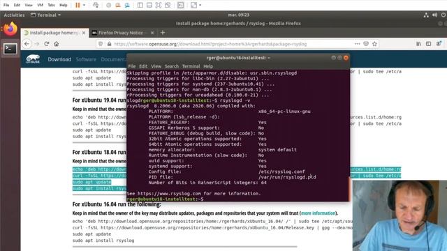 installing rsyslog from OBS. Here imkmsg is show. смотреть онлайн