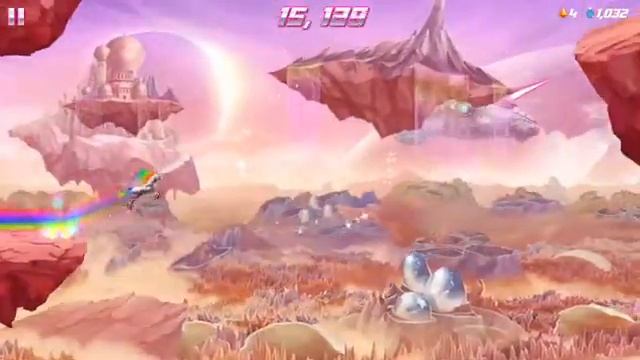 Robot Unicorn Attack 2: Sky World (Plus "Loss of Control" Boost) смотреть онлайн