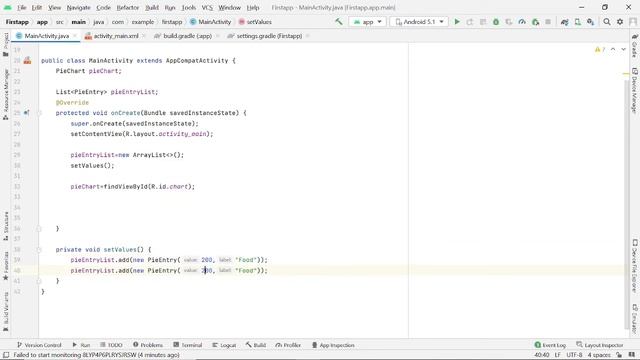 Pie Chart In Android Studio | MP Chart | Code The World смотреть онлайн