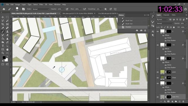 How to Render Master Plan/Site Plan Architecture in Photoshop смотреть онлайн